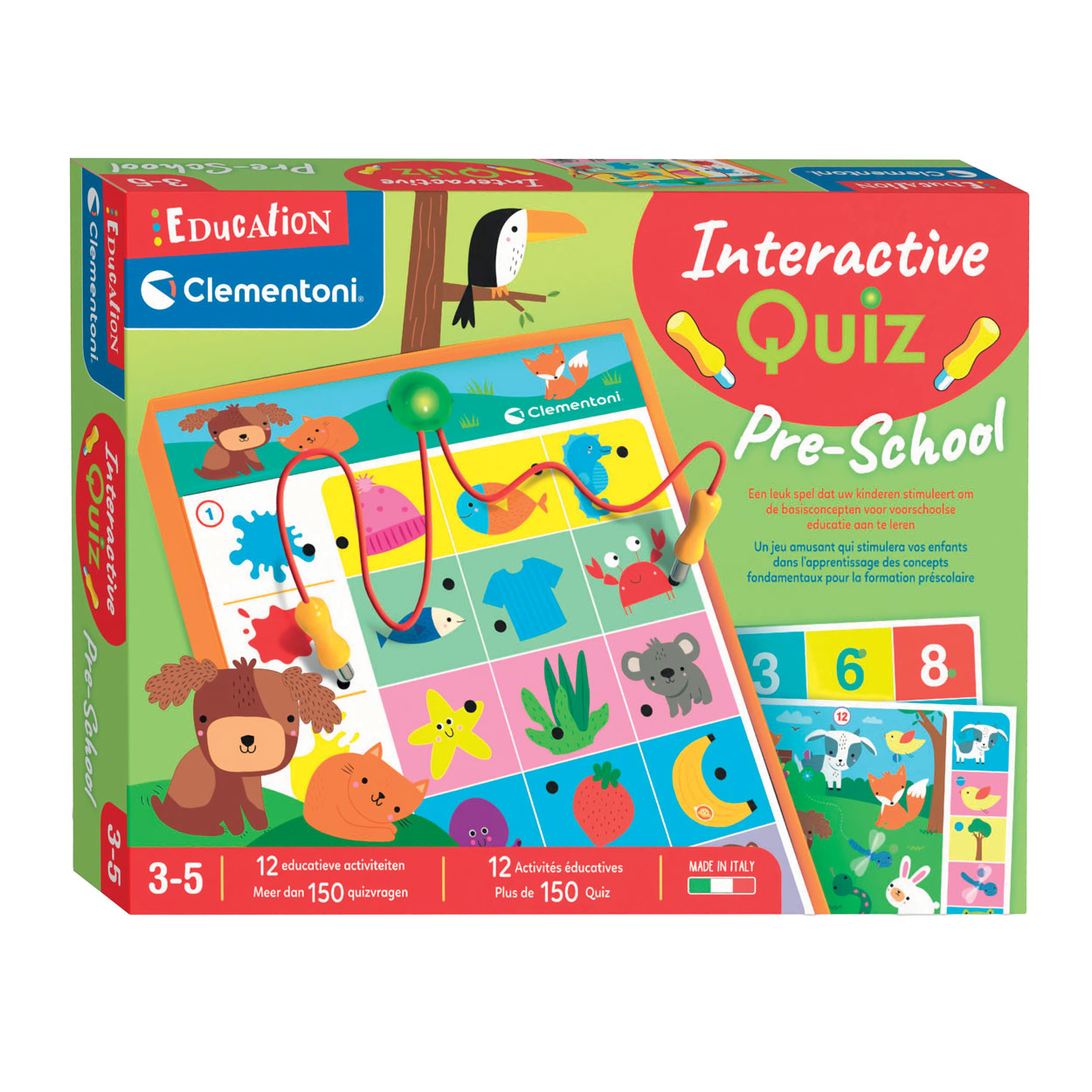 Clementoni Education interaktives Quiz Vorschul-Lernspiel