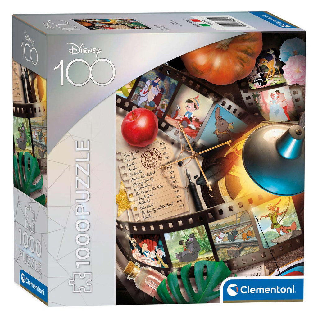 Clementoni Puzzle Disney 100 Jahre - Klassisch, 1000 Teile.