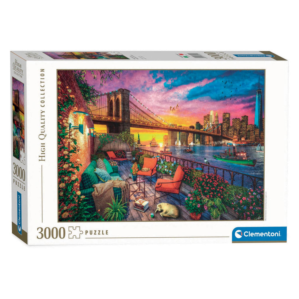 Clementoni Puzzel Manhattan Balkon Sonnenuntergang, 3000st.