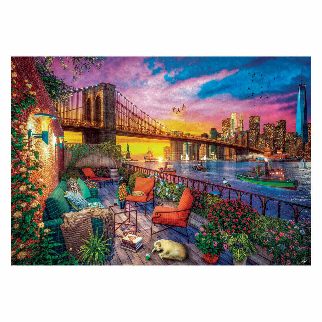 Clementoni Puzzel Manhattan Balkon Sonnenuntergang, 3000st.