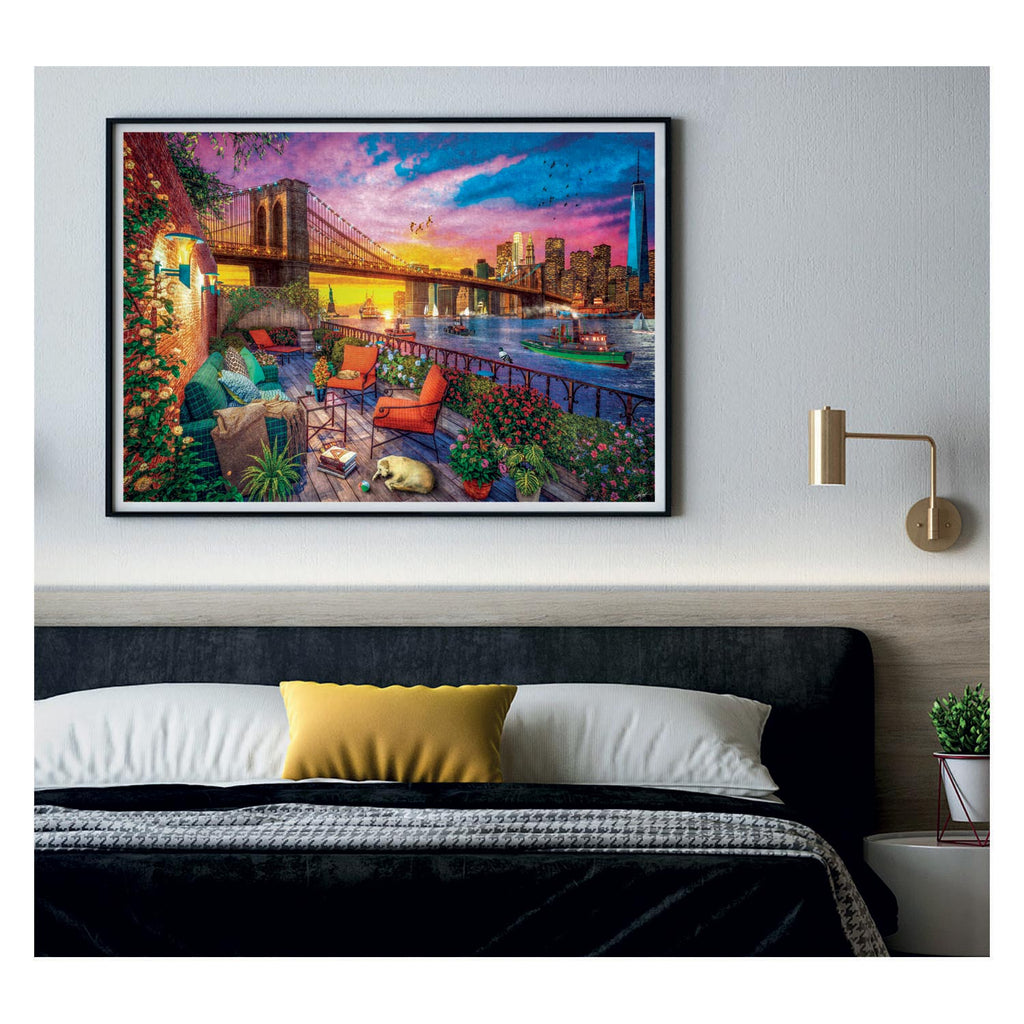 Clementoni Puzzel Manhattan Balkon Sonnenuntergang, 3000st.