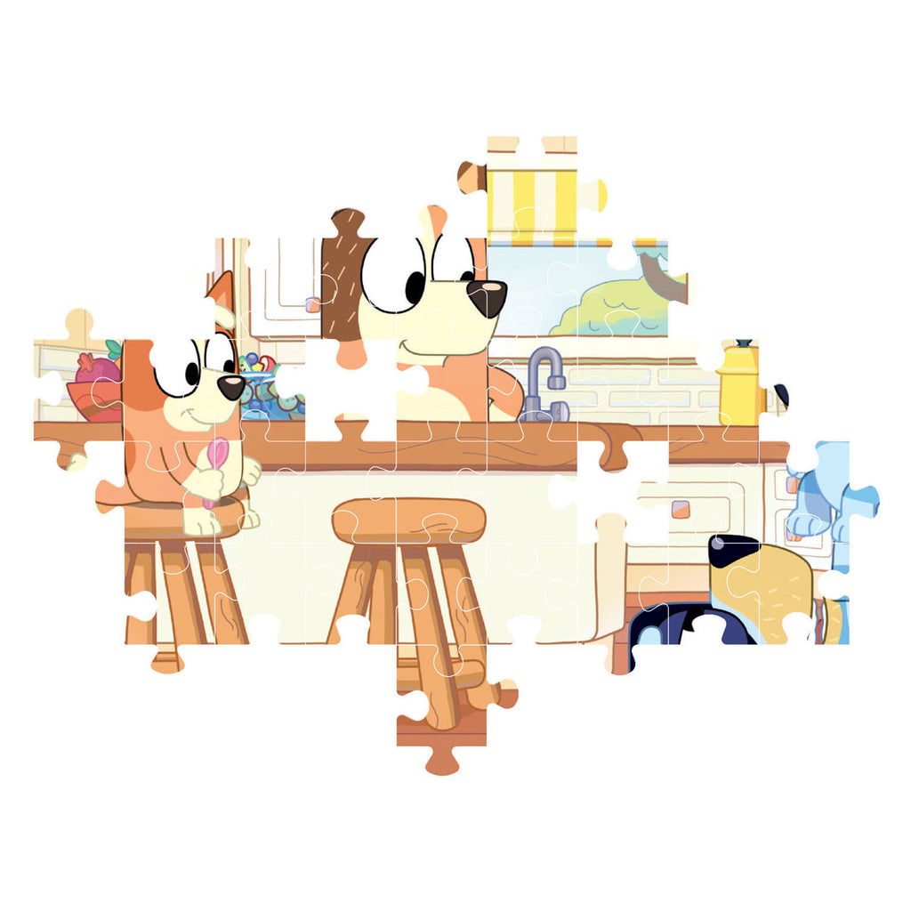 Clementoni legpuzzel - bluey in de keuken, 104st.