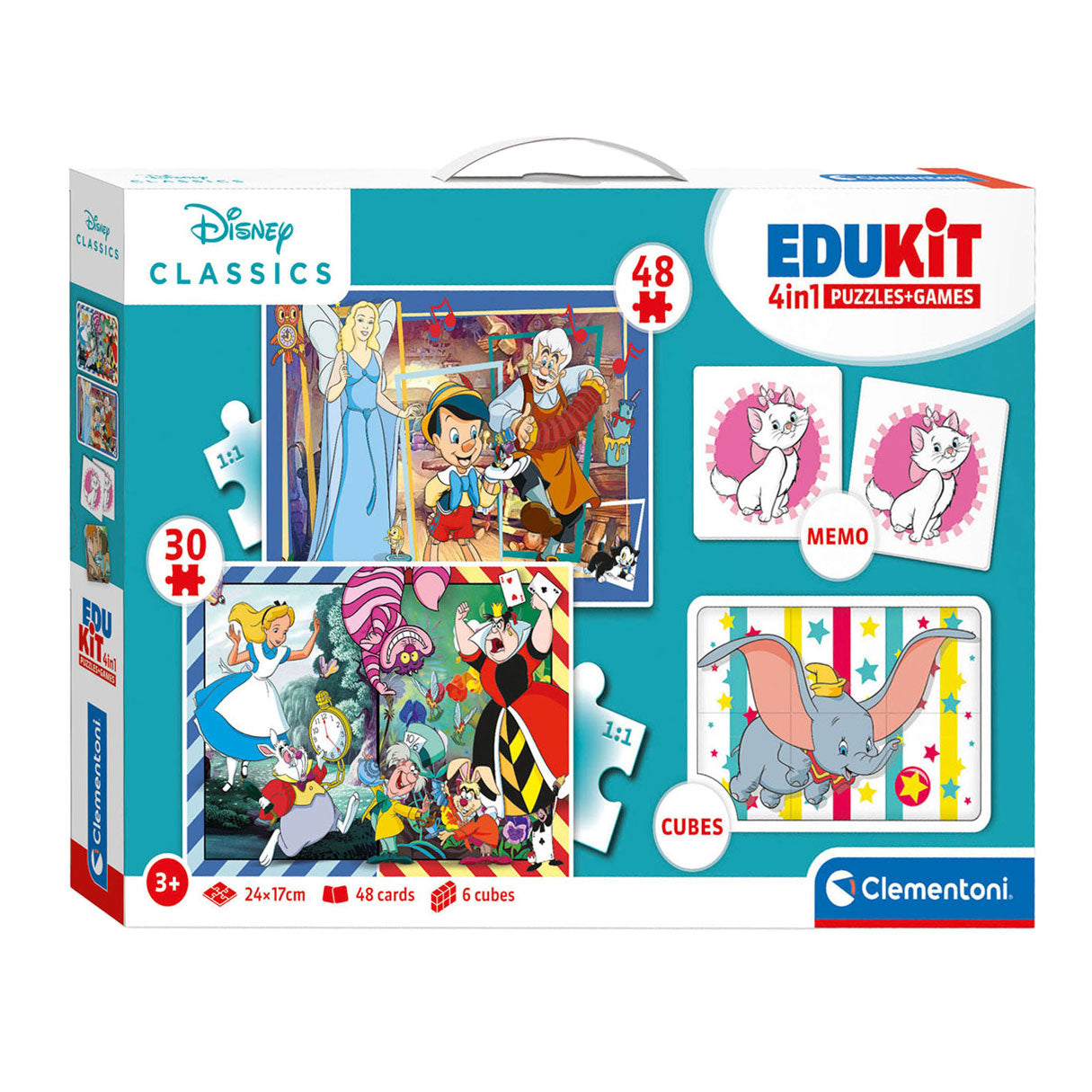 Clementoni Lernset 4-in-1 Disney-Klassiker