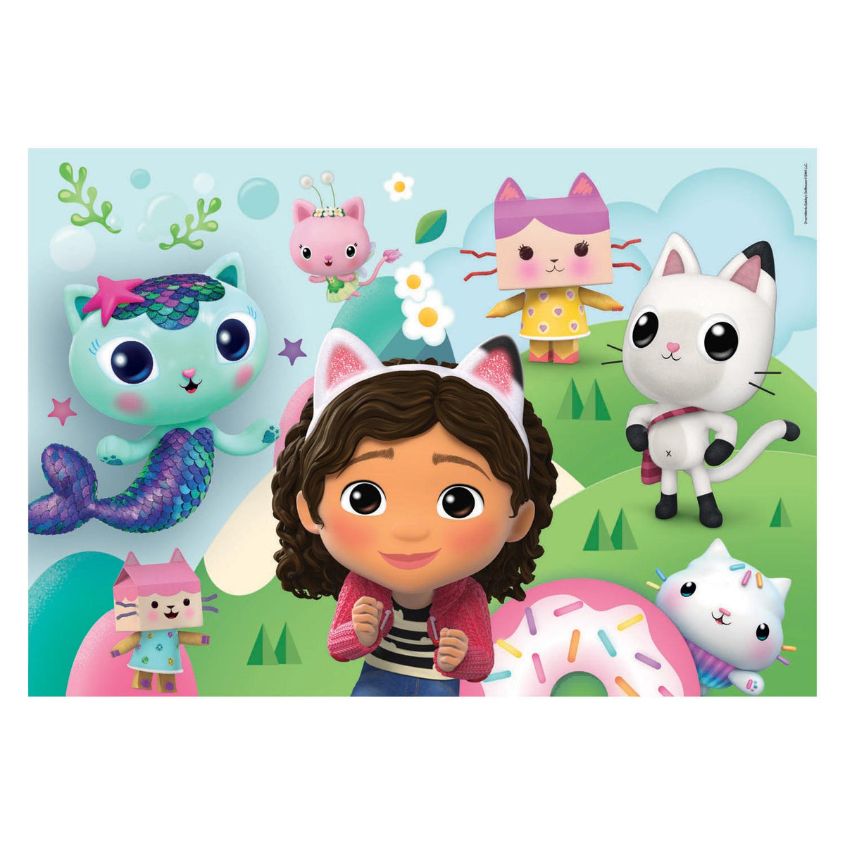 Clementoni Puzzle Gabbys Puppenhaus, 2x60 Teile.