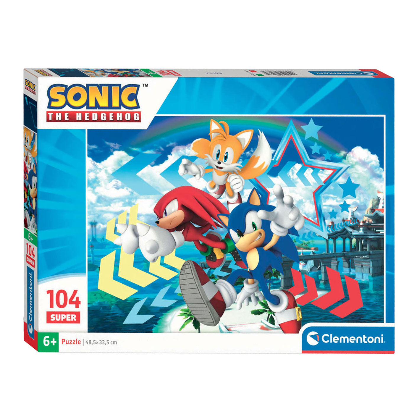 Clementoni Puzzle Super Sonic, 104 Steine.