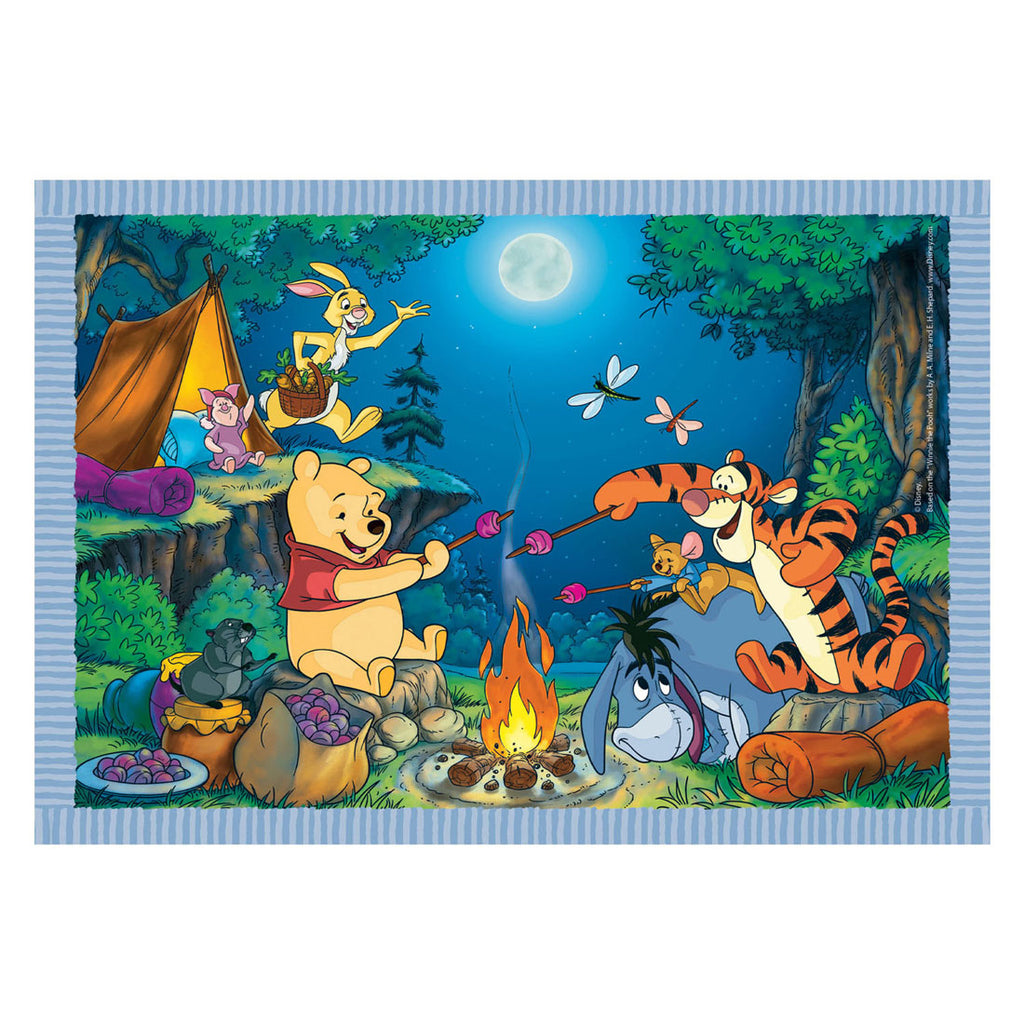 Clementoni Farbpuzzle Disney Winnie Puuh, 4-in-1