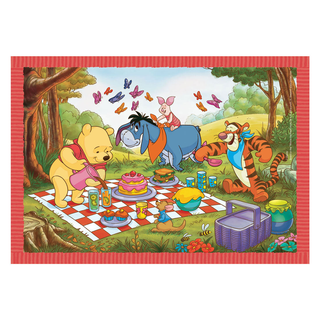 Clementoni Farbpuzzle Disney Winnie Puuh, 4-in-1