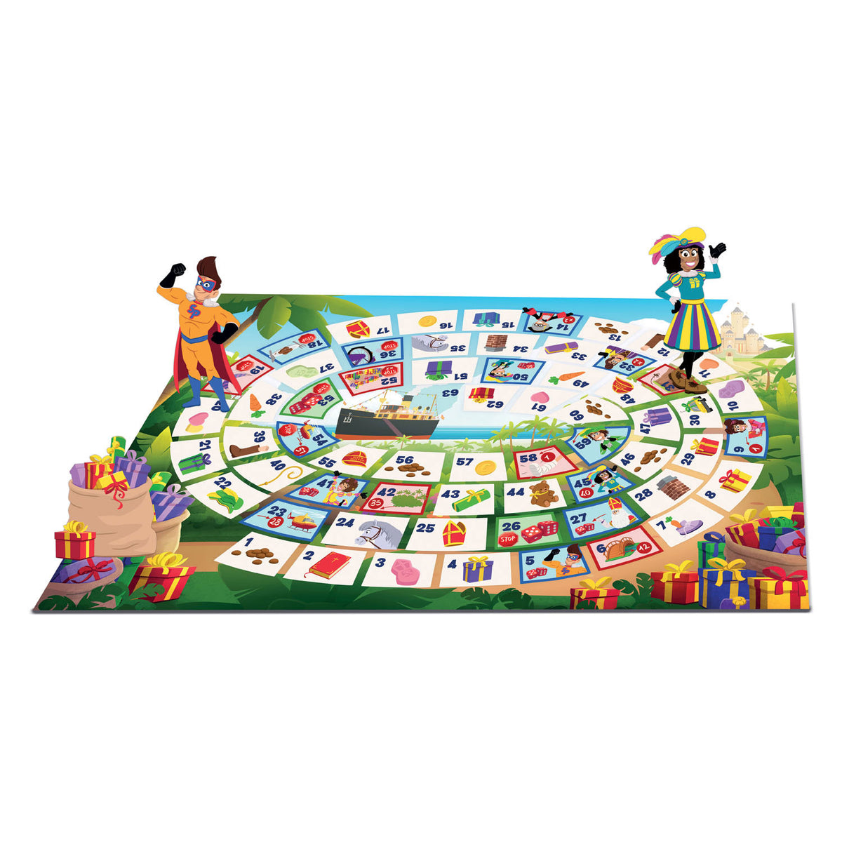 Clementoni club van sinterklaas pietenrace bordspel