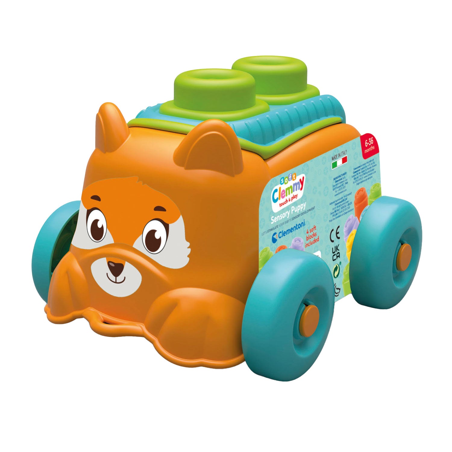 Clementoni Baby Soft Clemmy Bausteine ​​Eimer Hund
