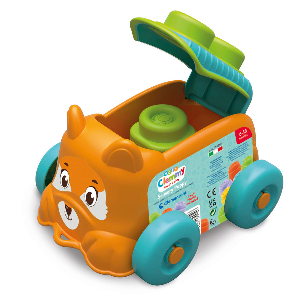 Clementoni Baby Soft Clemmy Bausteine ​​Eimer Hund