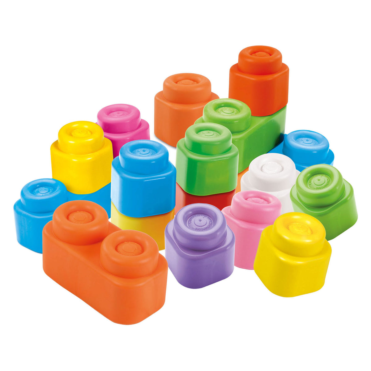 Clementoni baby soft clemmy blokken met opbergtas - 40dlg.