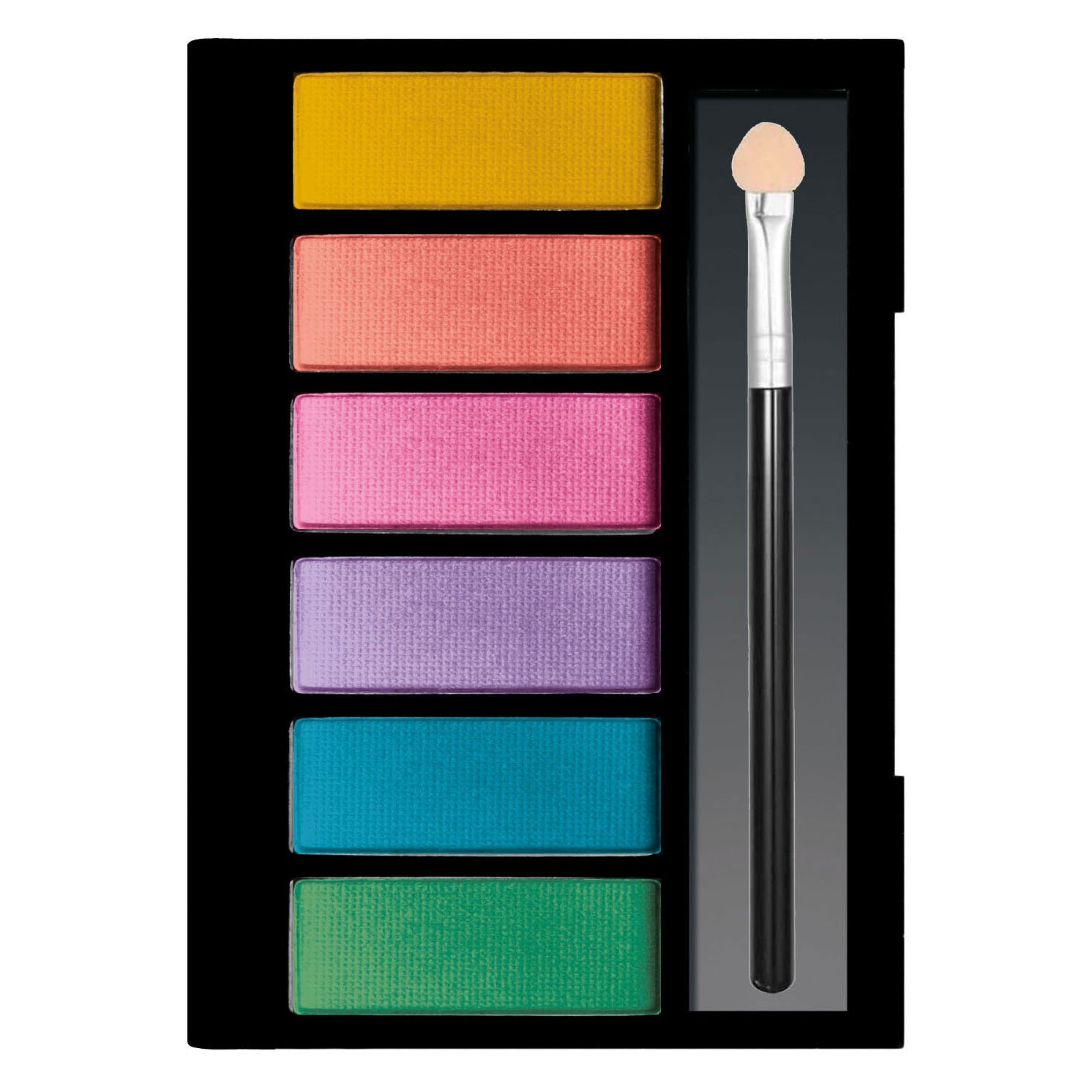 Clementoni Crazy Chic Lidschattenpalette Tropische Stimmung, 6 Farben