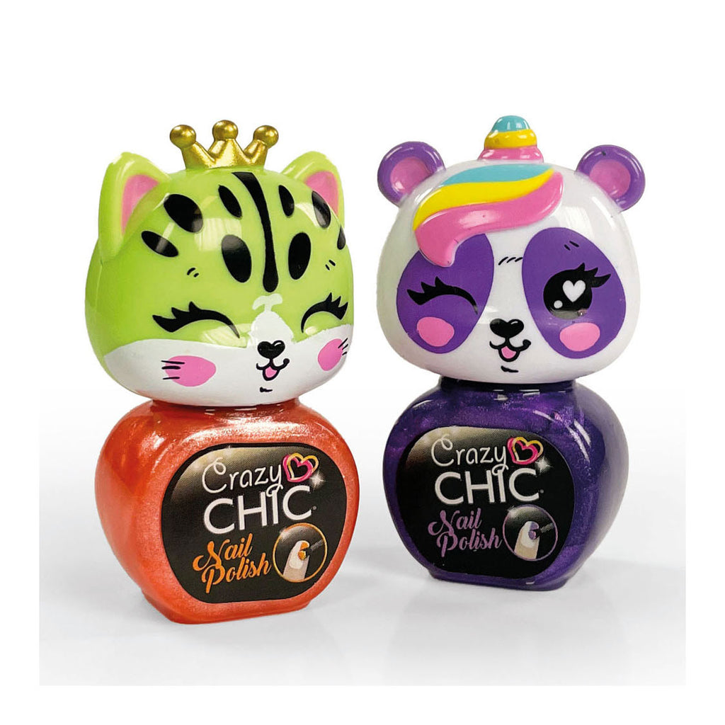Clementoni Crazy Chic Nagellack Orange Lila, 2 Stück.
