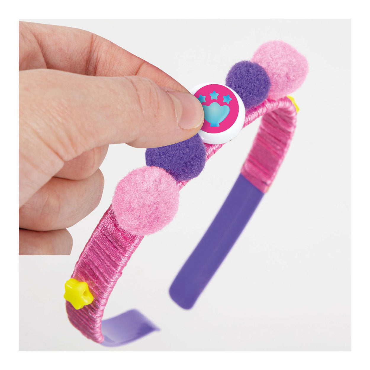 Clementoni - haaraccessoires voor kinderen - gabby's dollhouse - creatieve set - versier je eigen haaraccessoires - vanaf 4 jaar