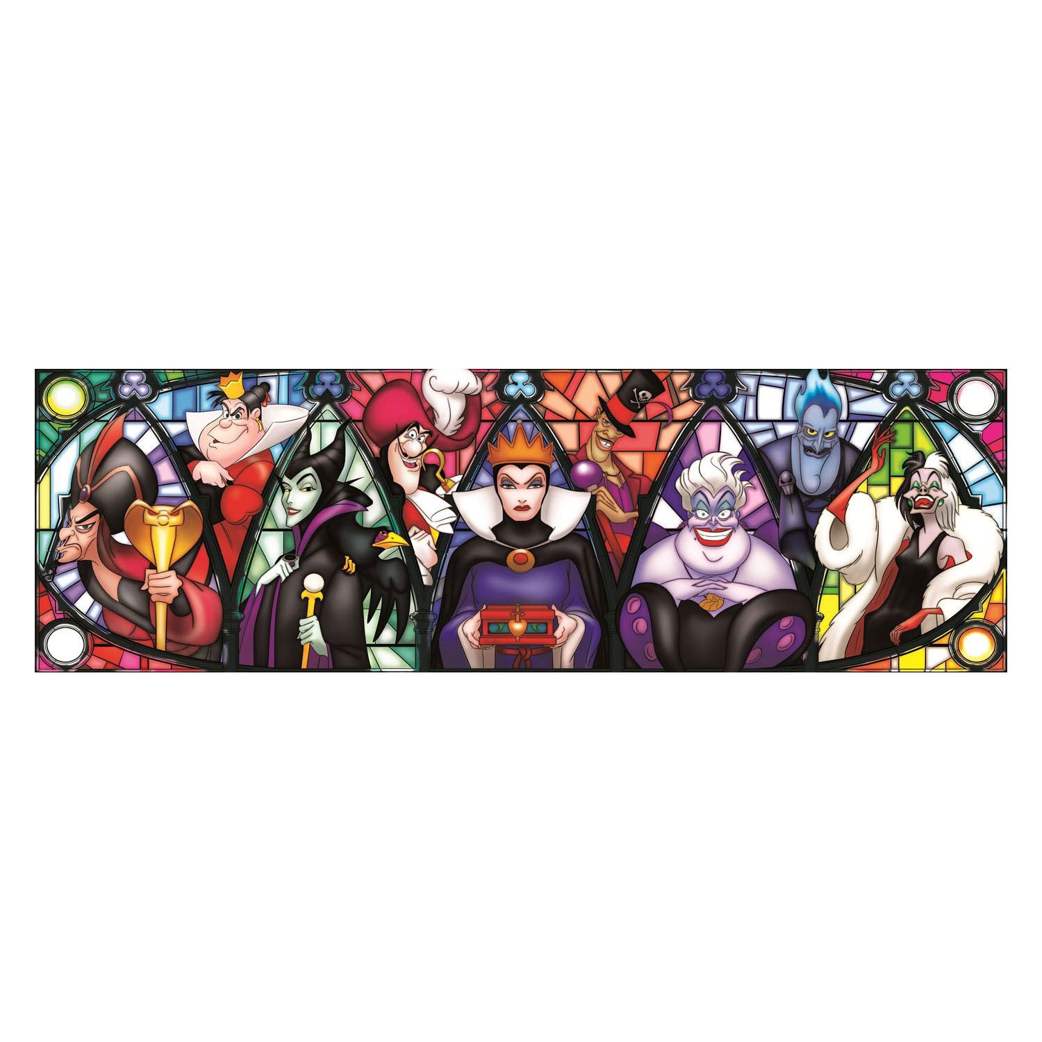 Clementoni legpuzzel panorama disney schurken, 1000st.