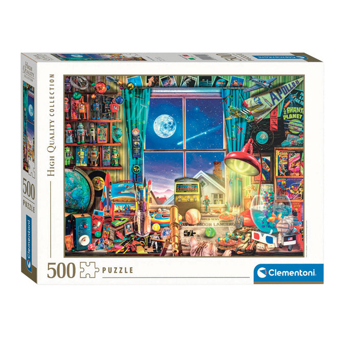 Clementoni - puzzel - 500 stukjes - to the moon - puzzel voor volwassenen
