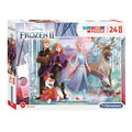 Clementoni legpuzzel super color maxi frozen ii, 24st.