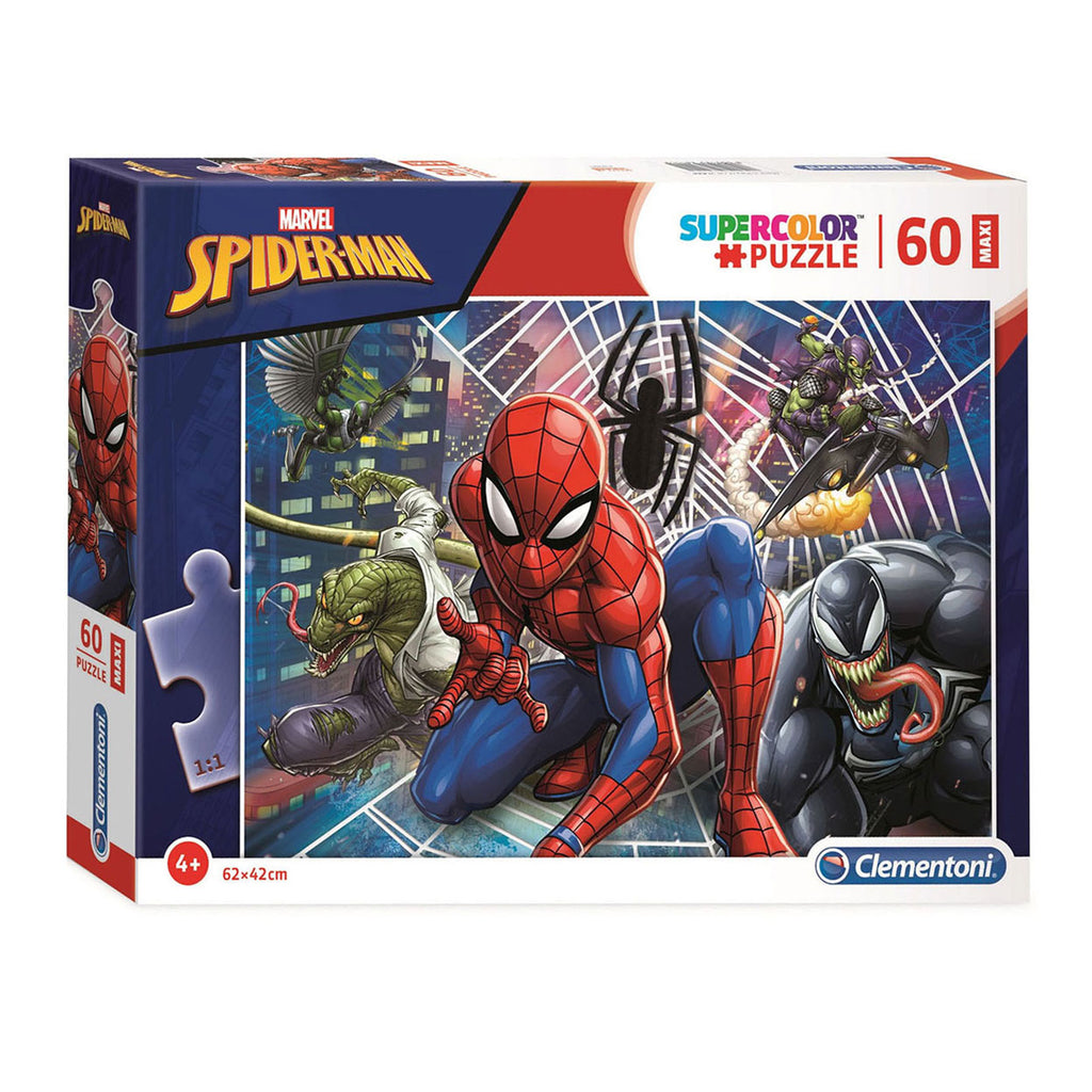 Clementoni Legpuzzel Super Color Maxi Spiderman, 60er Jahre.