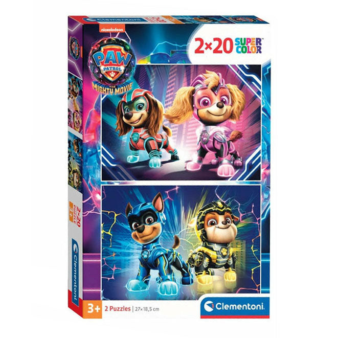 Clementoni Puzzle Super Color Paw Patrol, 2x20 Teile.
