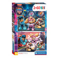 Clementoni legpuzzel super color paw patrol the mighty movie, 2x60st.