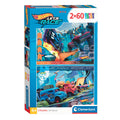 Clementoni Puzzle Super Color Hot Wheels, 2x60 Teile.