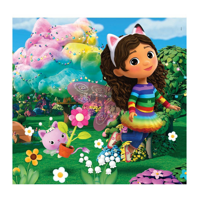 Clementoni Puzzle Super Color Square Gabby's Dollhouse, 3x48st.