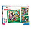 Clementoni Puzzle Super Color Square Mickey und Freunde, 3x48 Teile.