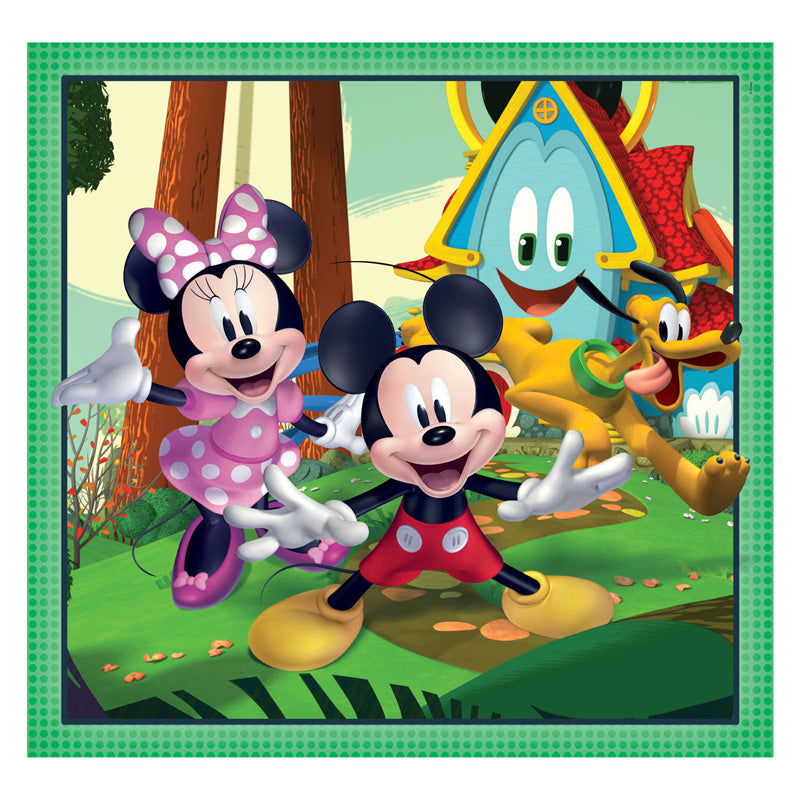 Clementoni Puzzle Super Color Square Mickey und Freunde, 3x48 Teile.