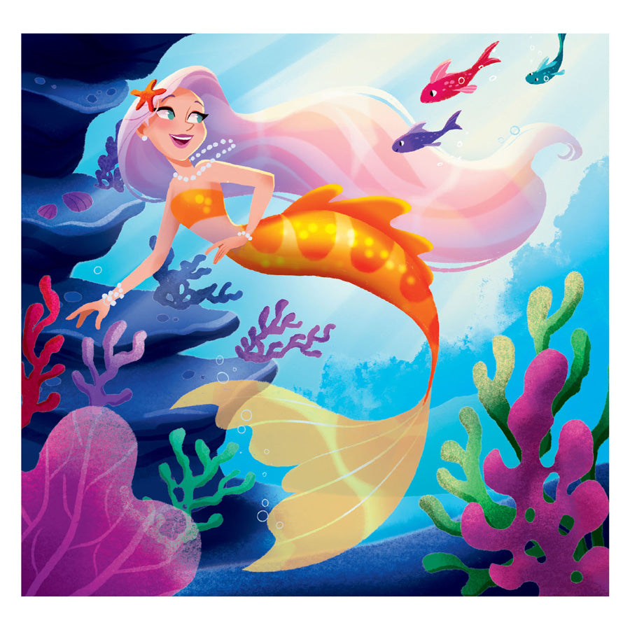 Clementoni Puzzle Super Color Square Fantasy, 3x48st.