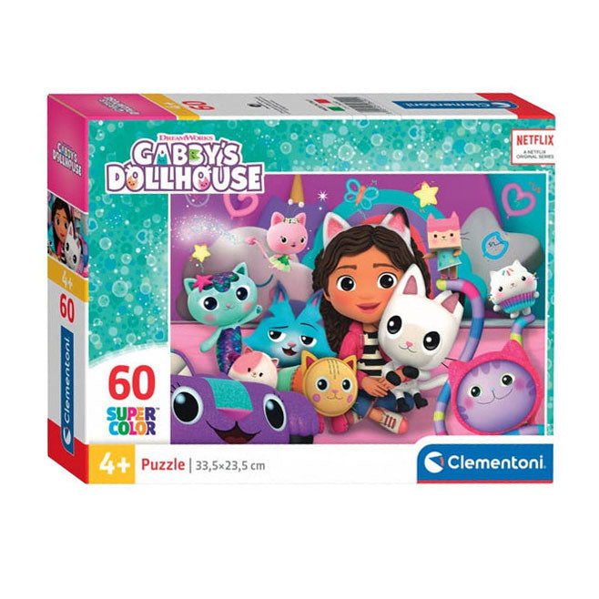 Clementoni Puzzle Super Color Gabby's Puppenhaus, 60 Teile.