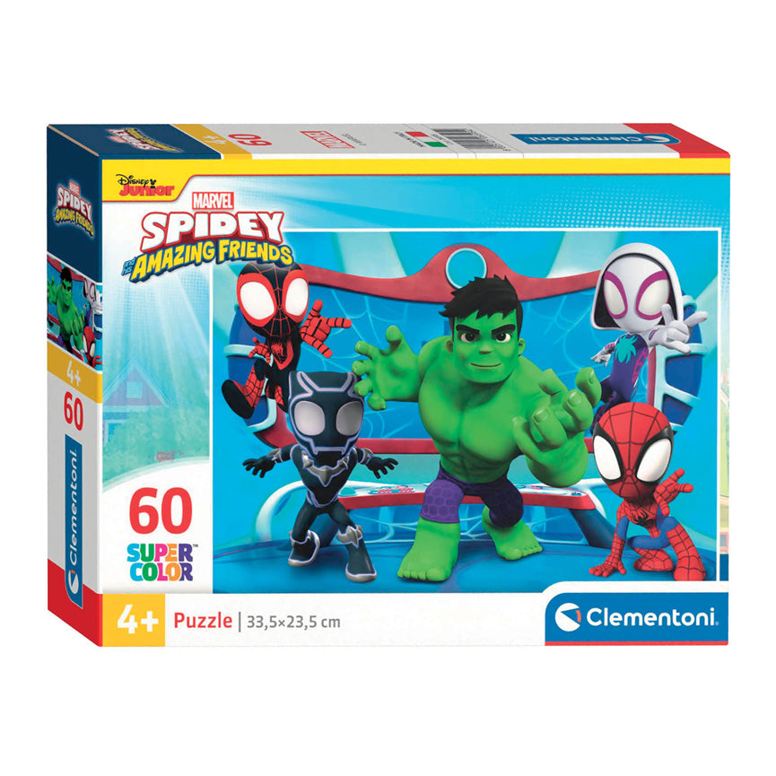 Clementoni Puzzle Super Color Marvel Spidey, 60 Teile.