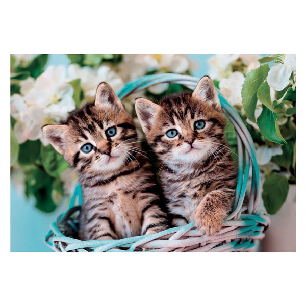 Clementoni Puzzle Super Color Lovely Kitty Twins, 60 Teile.