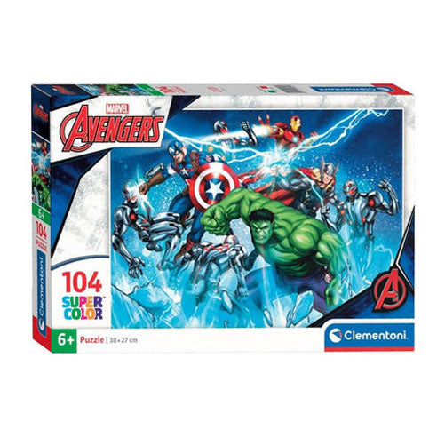 Clementoni Jigsaw Puzzle Super Color Marvel Avengers, 104 Teile.