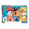 Clementoni Puzzle Super Color Paw Patrol Nahaufnahme, 104 Teile.