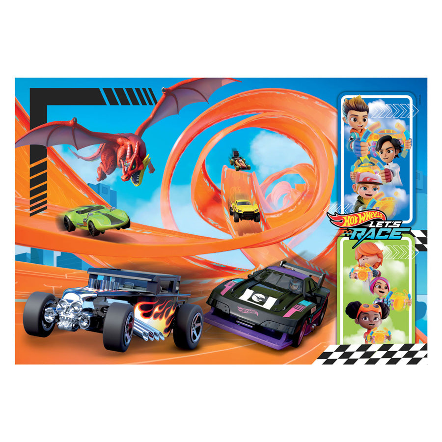 Clementoni Legpuzzel Super Color Hot Wheels, 104.