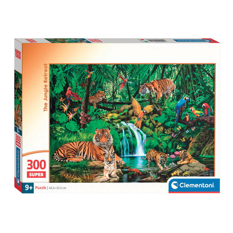 Clementoni Super Color Puzzle Dschungel-Refugium, 300 Teile.