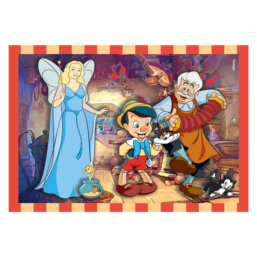 Clementoni - puzzel - 4 in 1 disney dieren - kinderpuzzel - vanaf 3 jaar