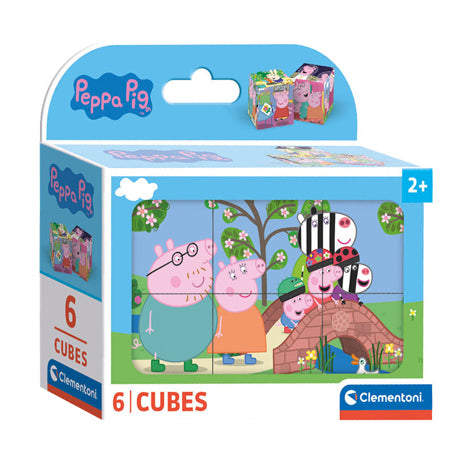 Clementoni blokpuzzel peppa pig, 6st.