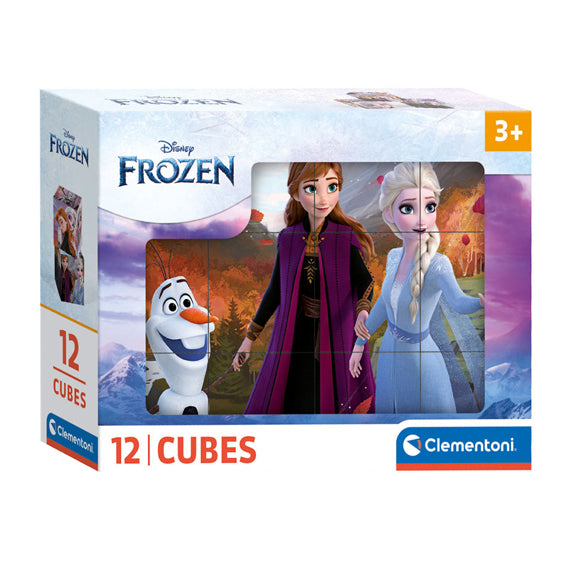 Clementoni Blockpuzzle Frozen, 12 Teile.