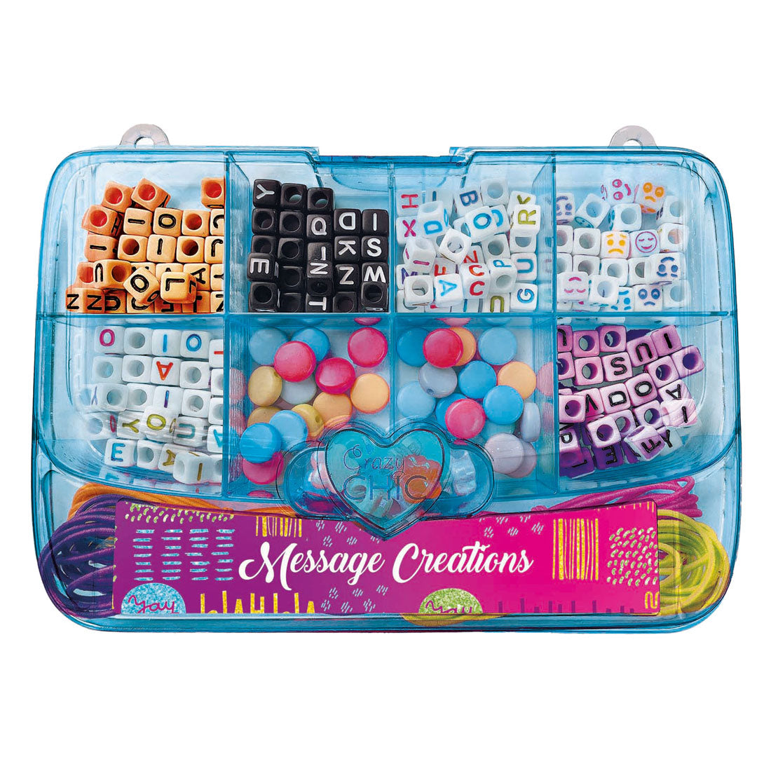 Clementoni crazy chic sieraden maken kralenset in opbergbox blauw