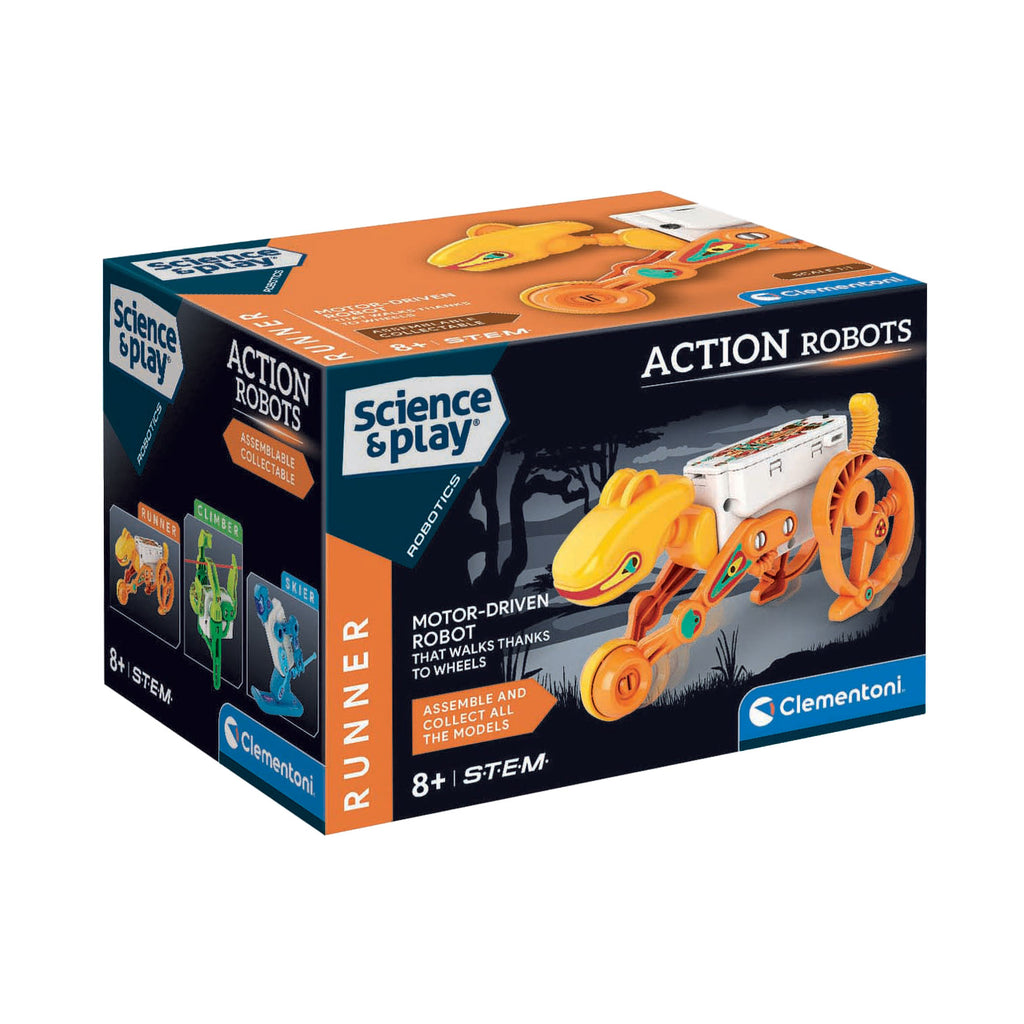 Clementoni - runner robot - science play - stem speelgoed - bouwpakket - vanaf 8 jaar