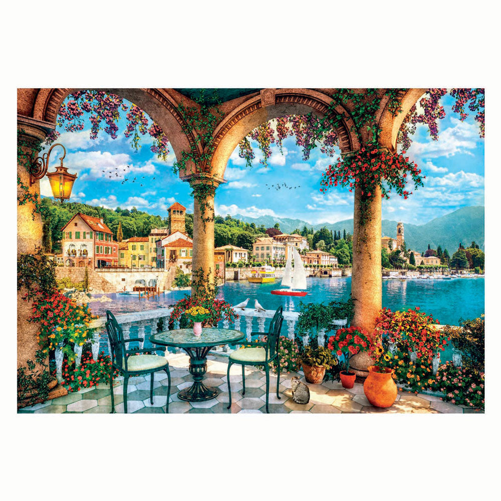 Clementoni-Puzzle mit Motiv des Comer Sees, 1000 Teile.