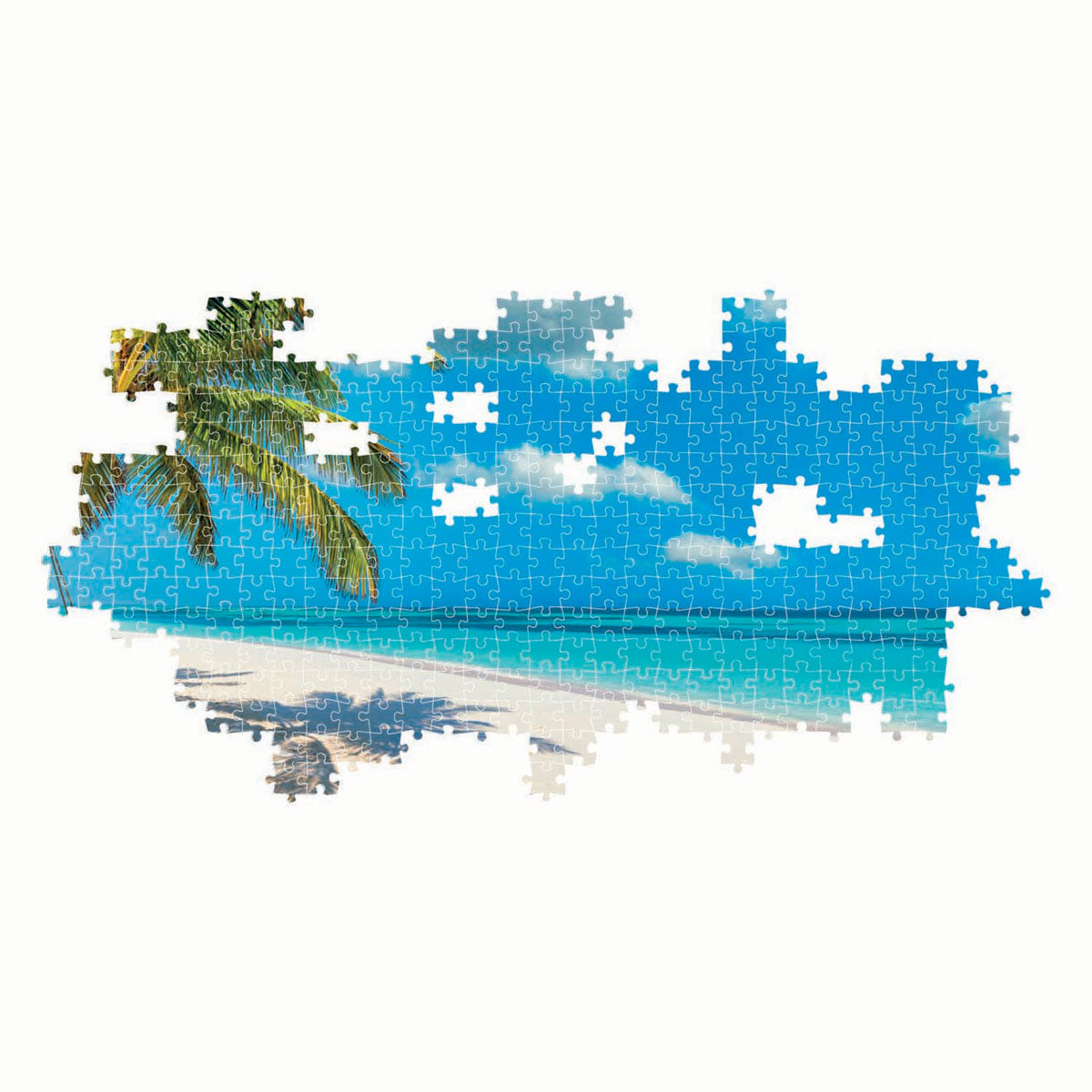 Clementoni Panorama-Puzzle Schaukel am Meer, 1000 Teile.