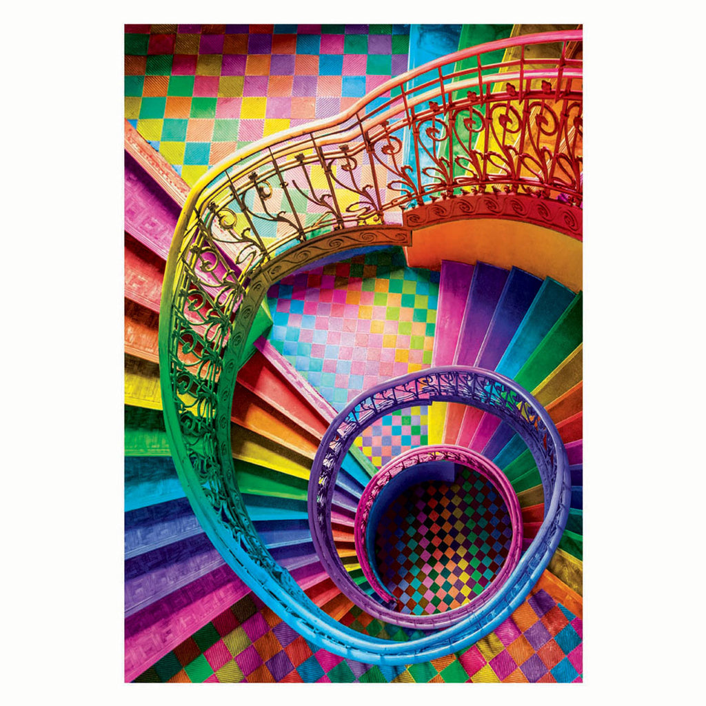 Clementoni Puzzle Compact Colorboom Treppe, 500 Teile.