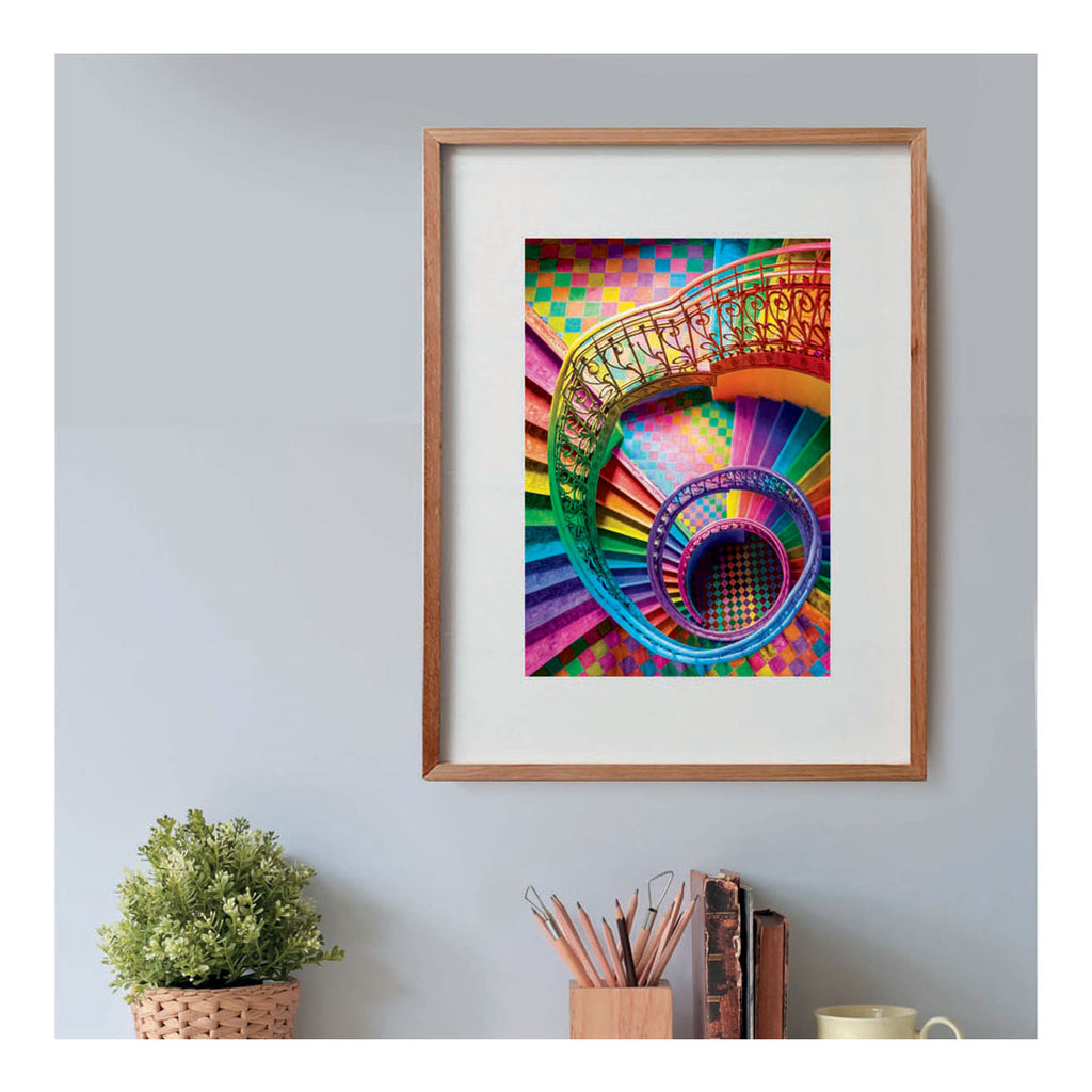 Clementoni Puzzle Compact Colorboom Treppe, 500 Teile.