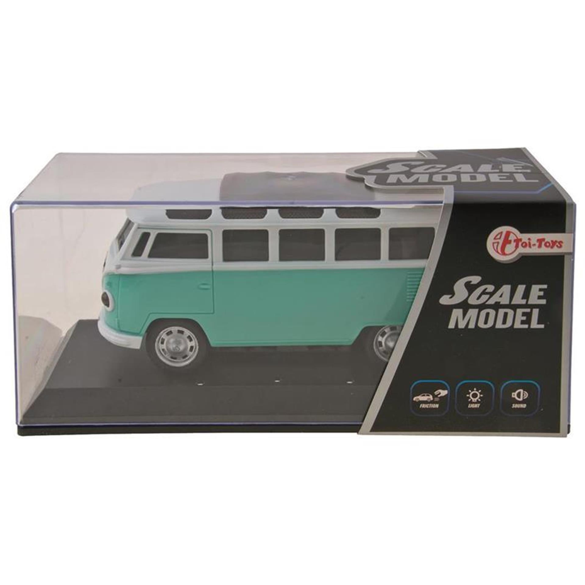 Toi-toys toi toys retro busje frictie 14cm