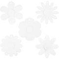 Blumen der Firma Creativ, Durchmesser 20 cm, 400 g, weiß, 5 x 3 Stück pro Karton