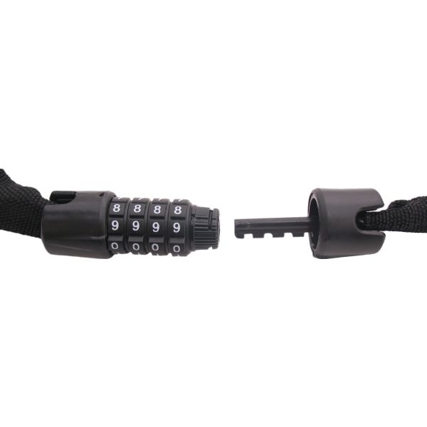 Edge Web Racer 90 cm Kettenschloss mit Code – schwarz