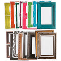 Lijsten, afm 26,2x18,5 cm, diverse kleuren, 64 div vellen 1 doos