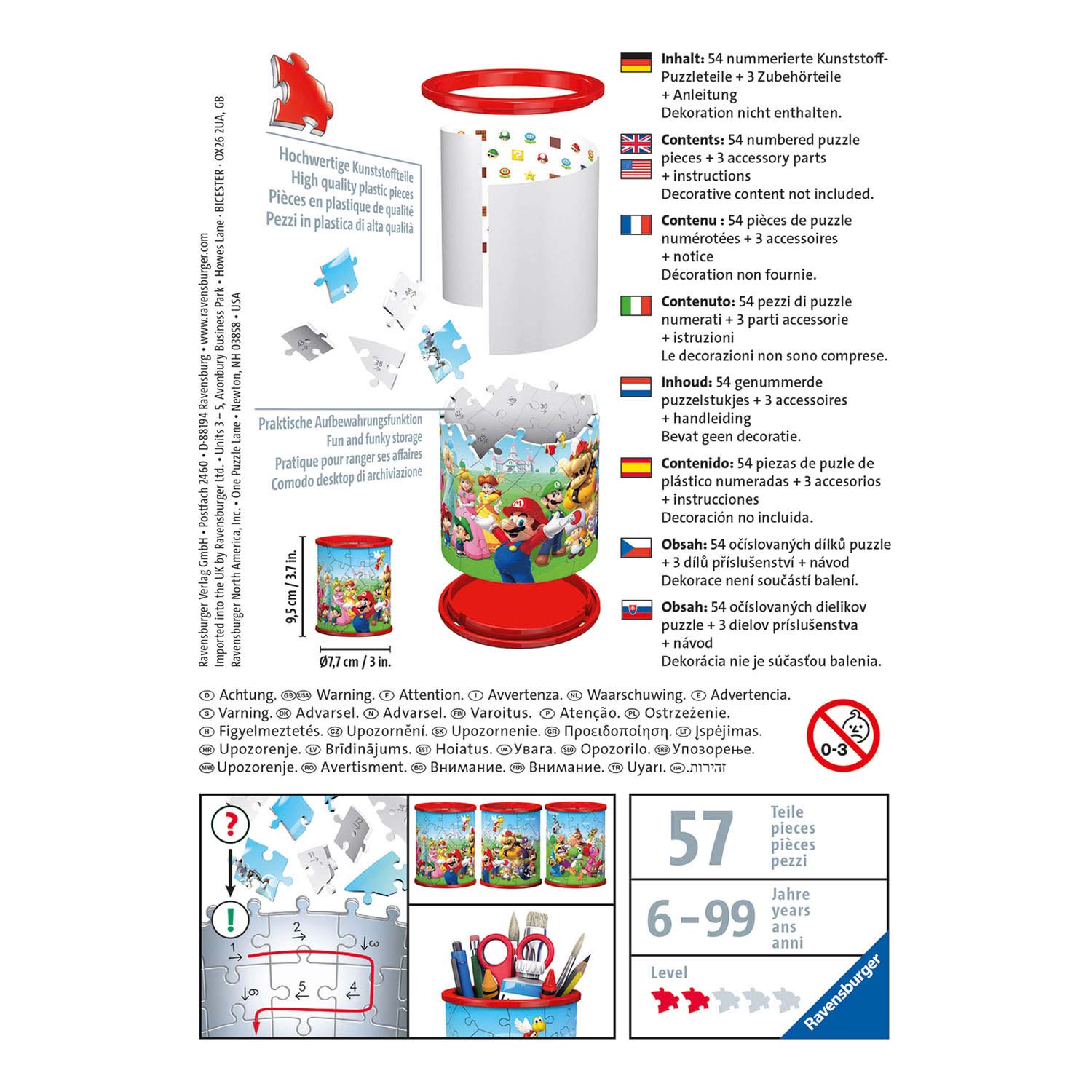 Ravensburger 3D-Puzzle – Stiftehalter Super Mario